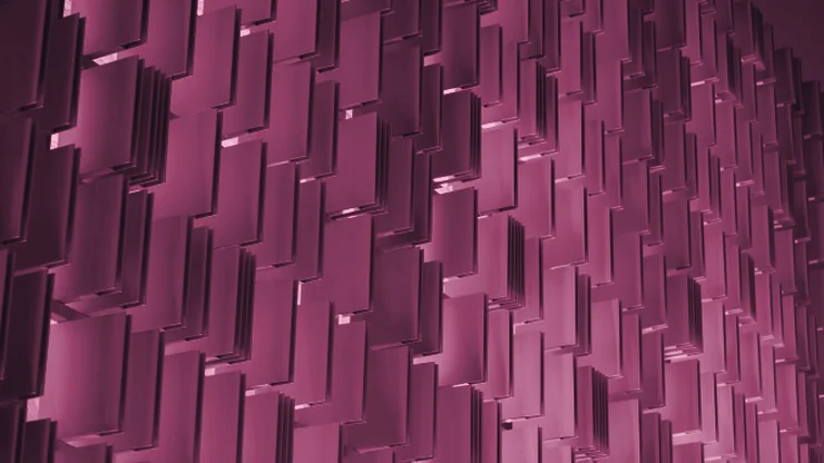 Una pared de listones verticales en relieve