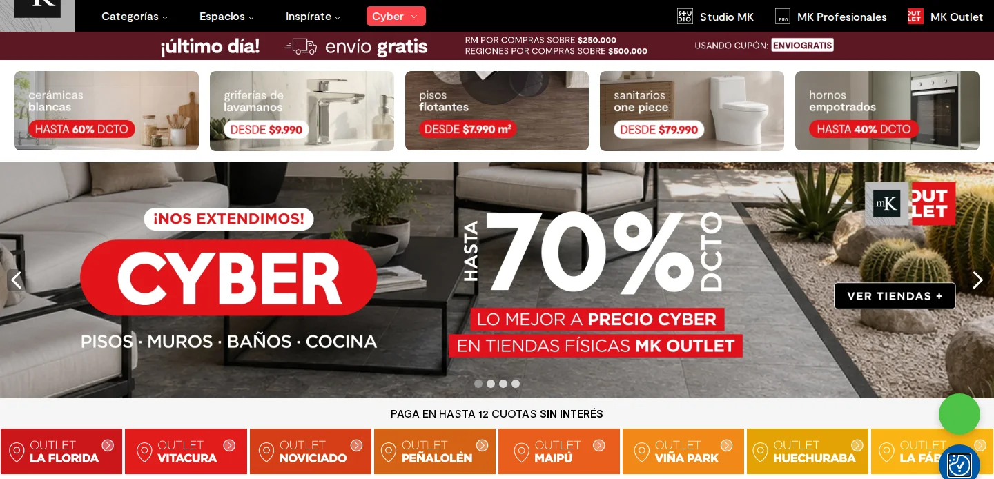Portada de MK Outlet con sus tiendas físicas